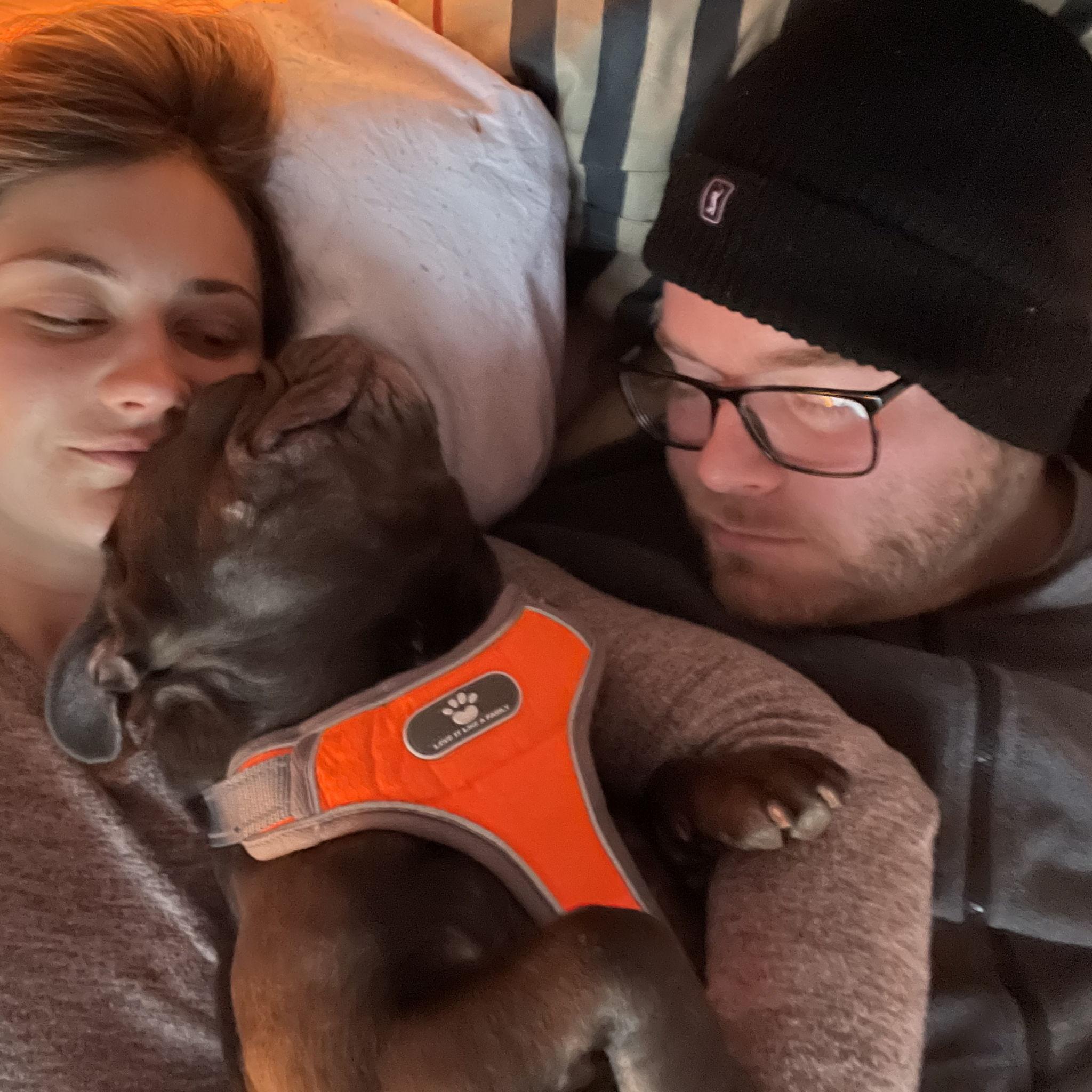 The coldest night of our lives with Ruka, when tent camping at Cove Lake...it got down to 19 degrees outside