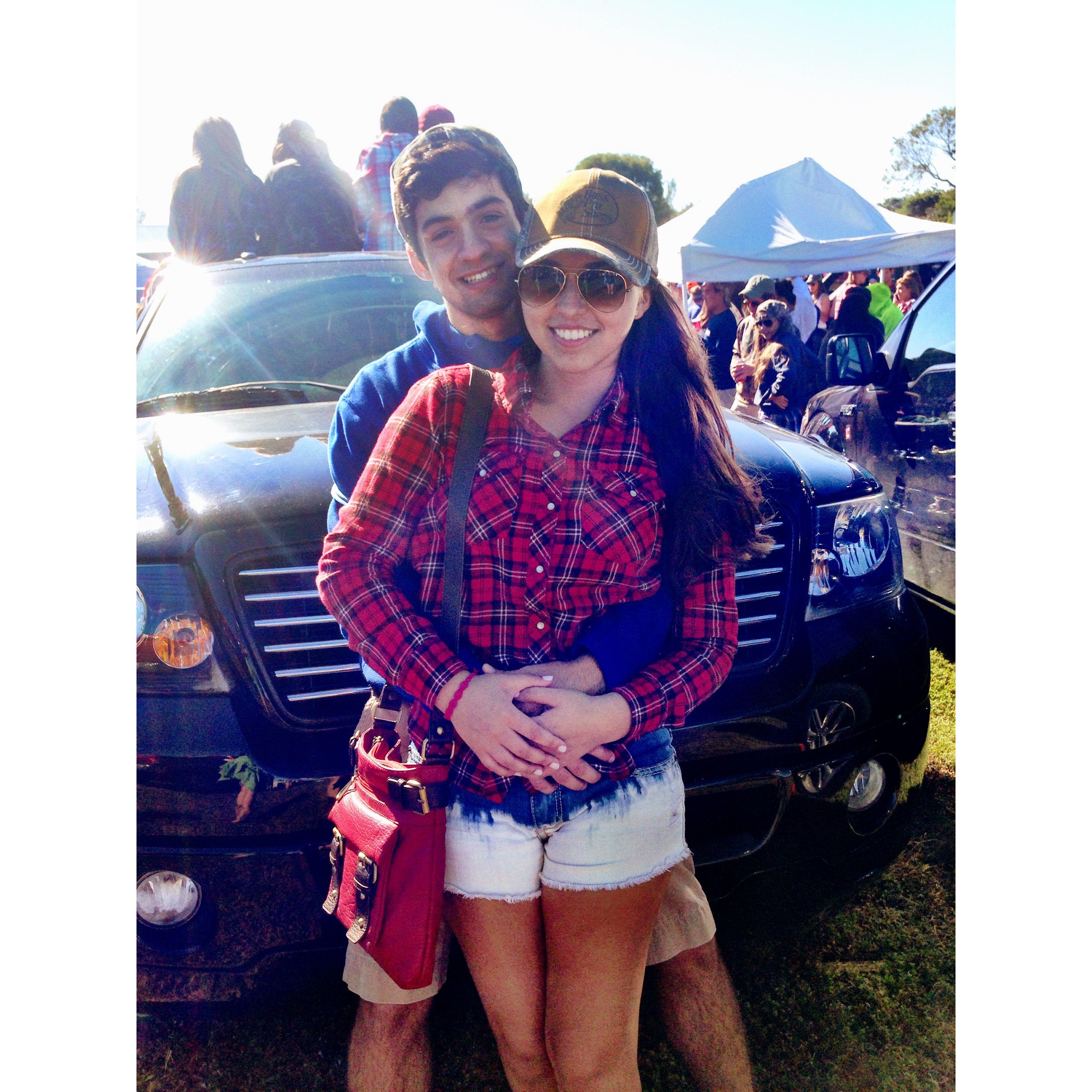 A few days after becoming boyfriend and girlfriend January 2015!
