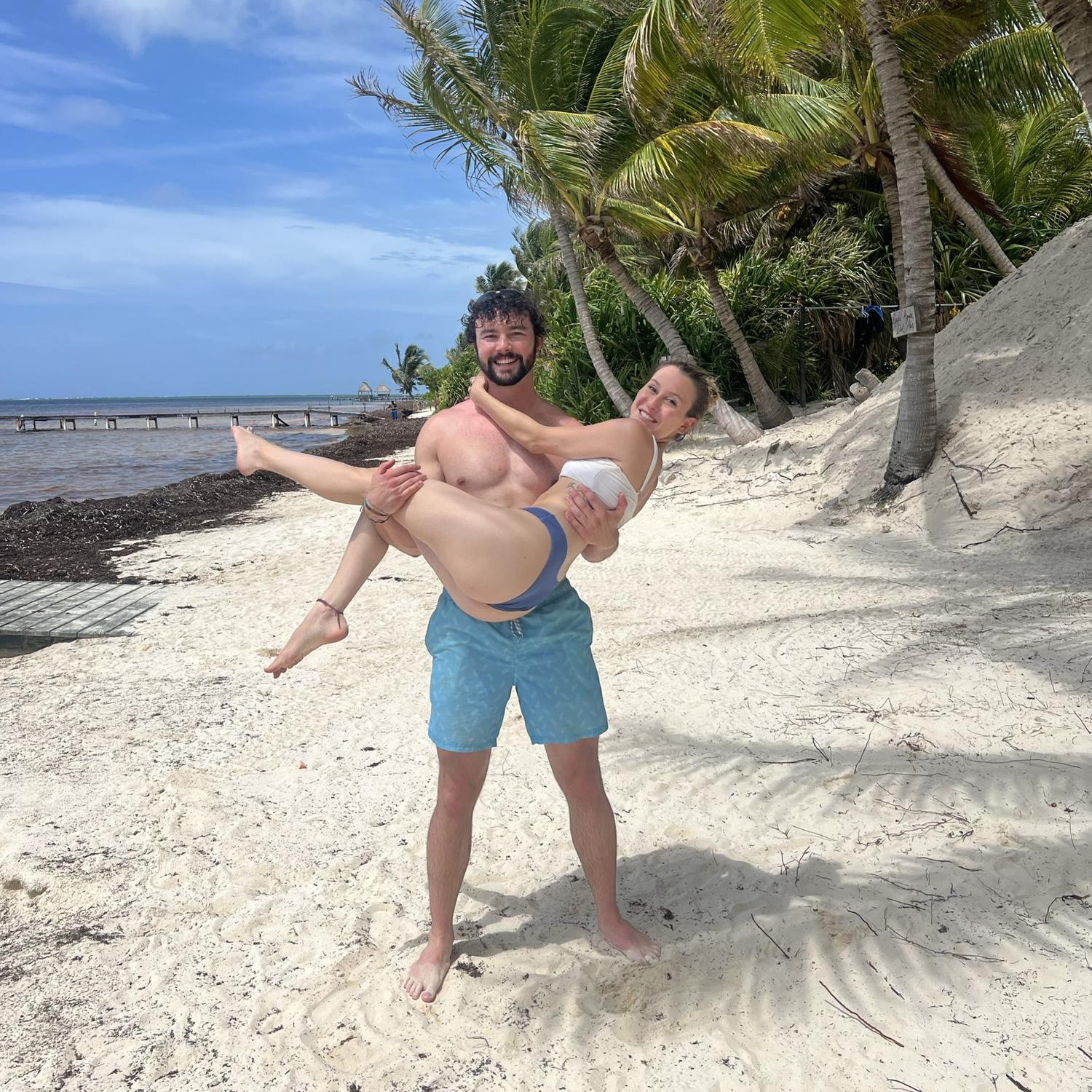 This was in Belize, our first international trip with eachother!