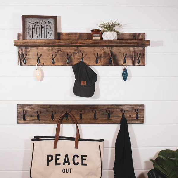 Hooks for Coats & Keys - Prevent us from losing our keys... 50% of the time.