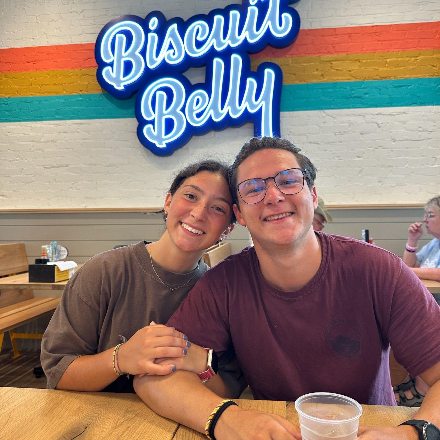 Biscuit Belly with the family