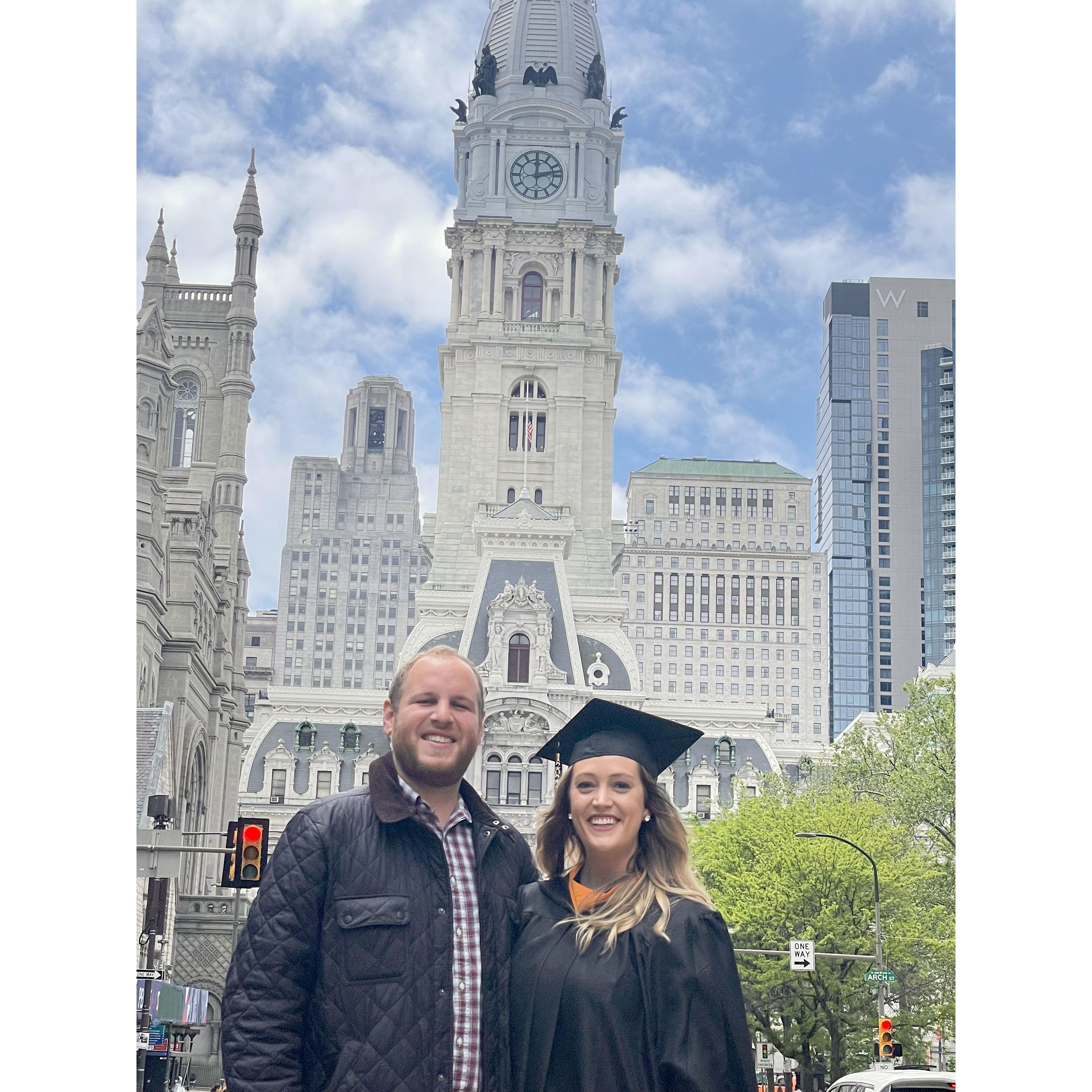 Mel's masters graduation from Jefferson! Finally a Nurse Practitioner!