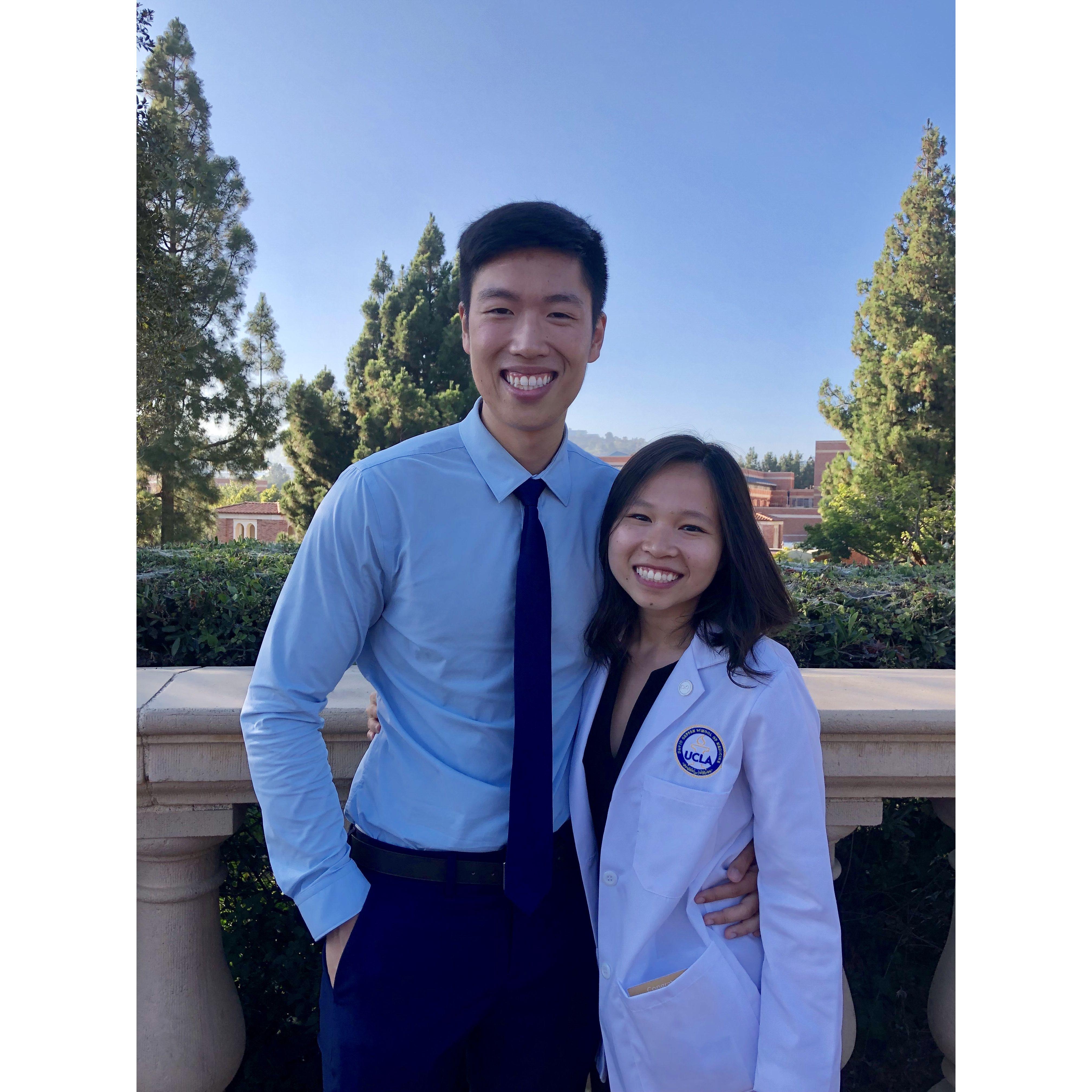Kevin at May's White Coat ceremony!