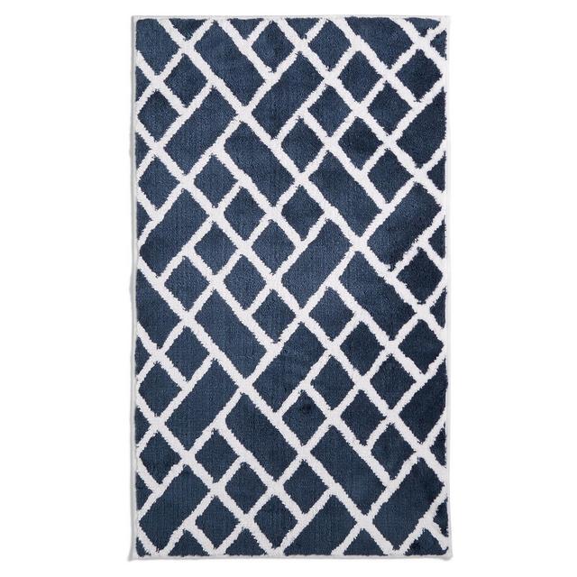 Hotel Collection Geo Cotton 22" x 36" Bath Rug, Created for Macy's