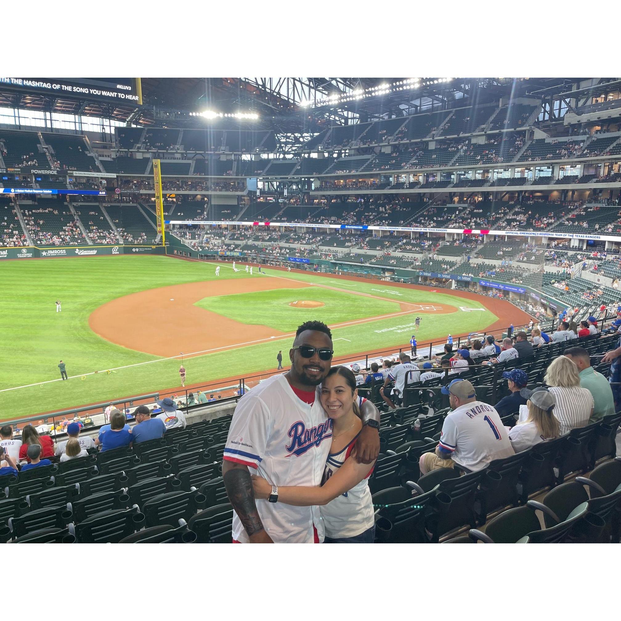 " Our first baseball game"