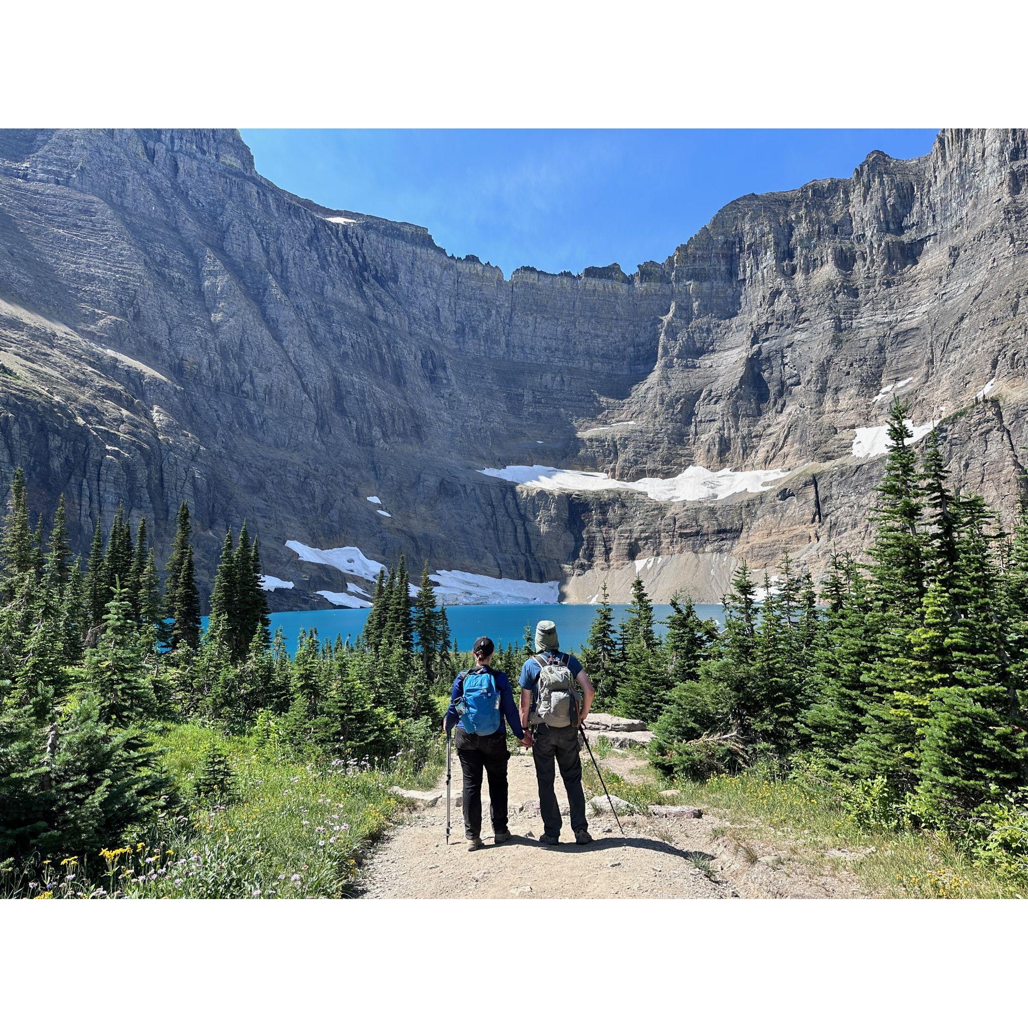 At Glacier National Park - Iceberg Lake