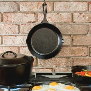 Lodge 12 Inch Cast Iron Skillet with Red Silicone Hot Handle Holder – Pre-Seasoned Frying Pan for Stove, Oven, Grill & Campfire – Made in the USA – Durable, Nonstick Cast Iron Cookware – Black