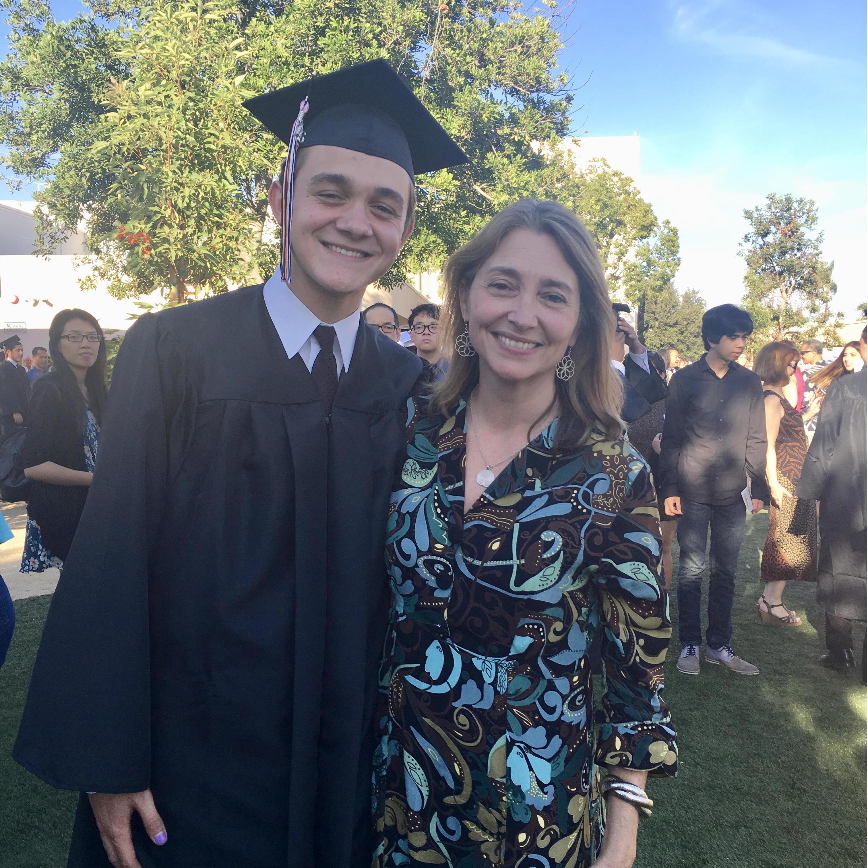 Jake and mom, South Pas High graduation