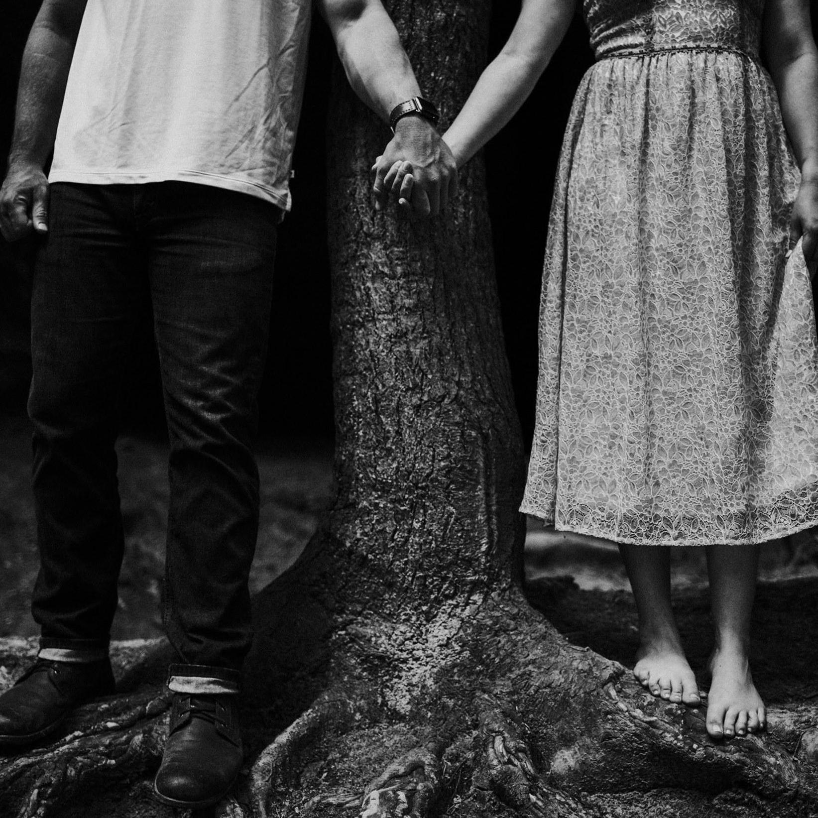 Engagement photos in Hocking Hills, 2019