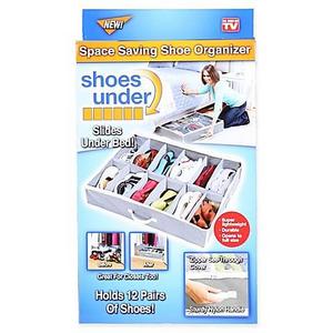 As Seen on TV - Shoes Under™ Shoe Storage Organizer in Grey