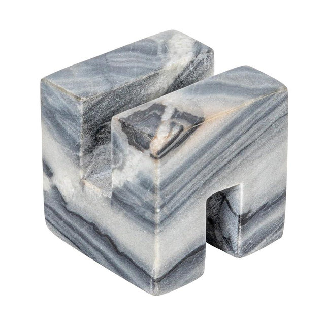 Creative Co-Op Contemporary Marble Cookbook Stand, Grey