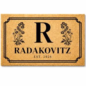 Custom Monogram Doormat (30x18)
