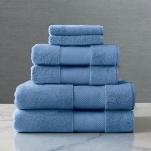 Frontgate Bath Towels, Mediterranean Blue (Set of Six)