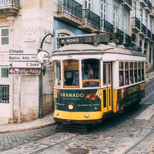 Historic Tram Ride through Lisbon - Portugal
