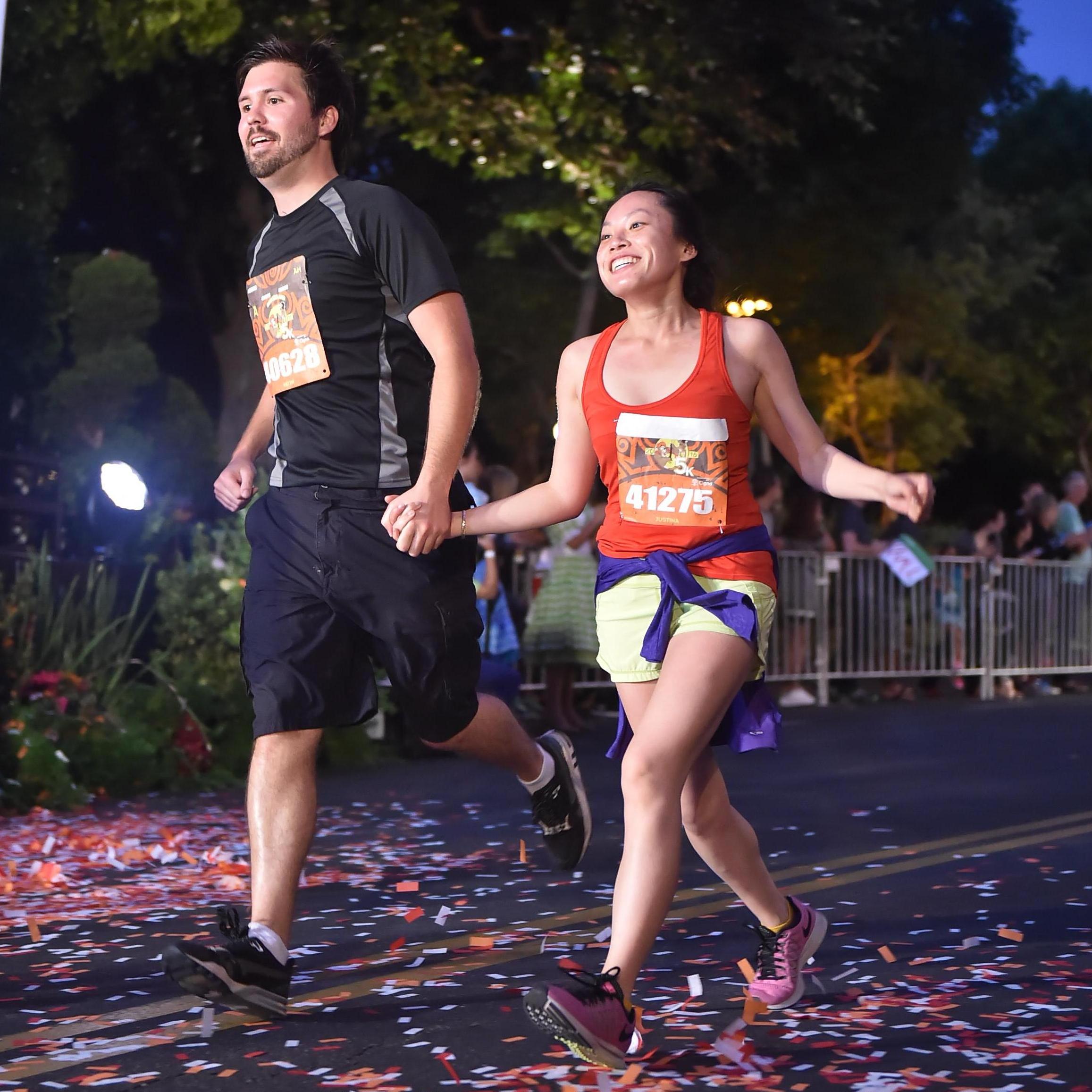 For my birthday, we ran at disneyland. Again, Keith has all the cute ideas, 2015.