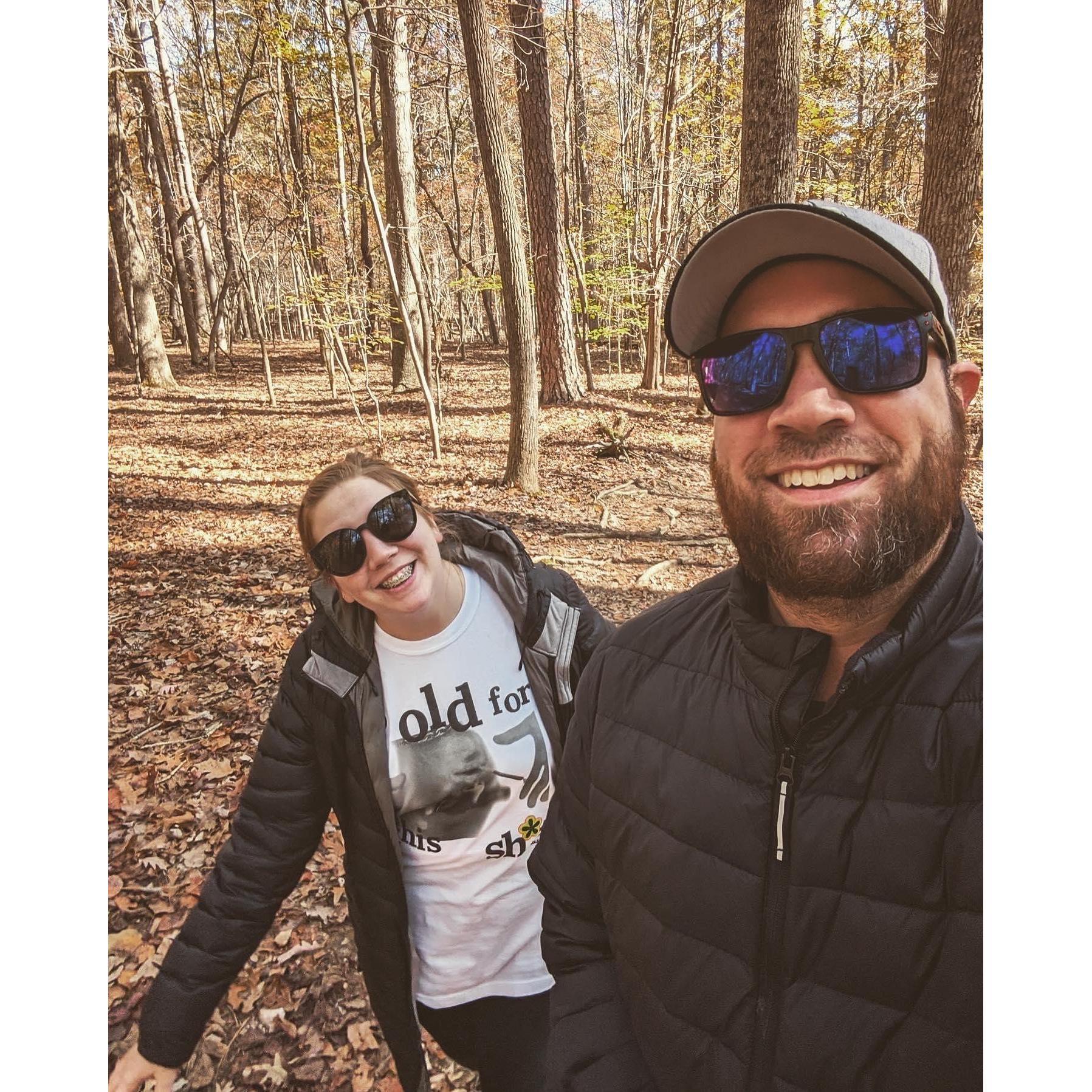 Raleigh, NC — fall 2019 Walking is one of our favorite things