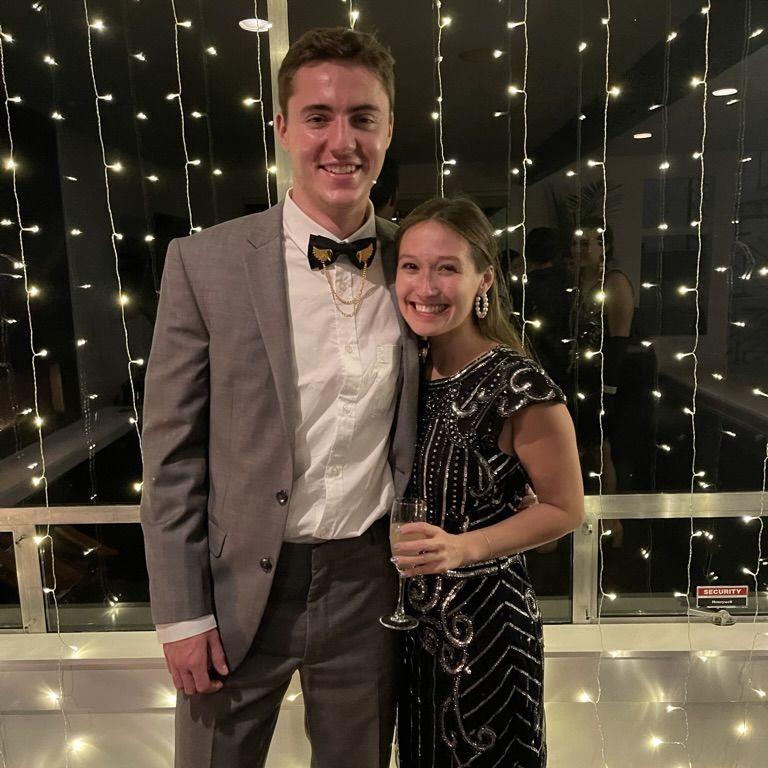 all dressed up for a murder mystery party