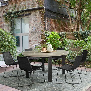 Concrete Aluminum Outdoor Round Dining Table
