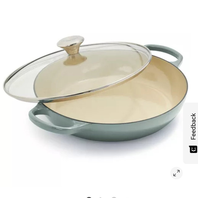 Le Creuset Buffet Casserole with Glass Lid, 3.5 qt. - Sea Salt