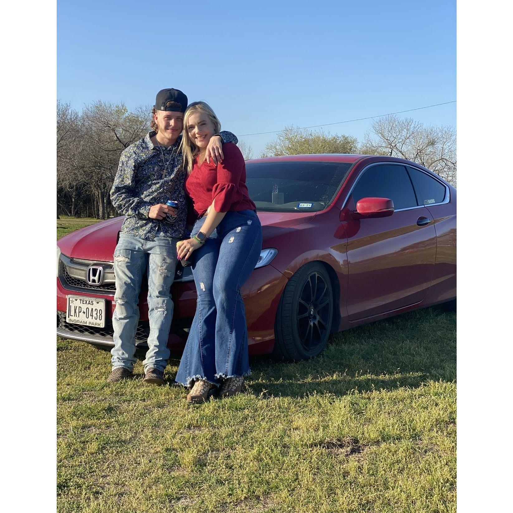 Picture with Zach's car