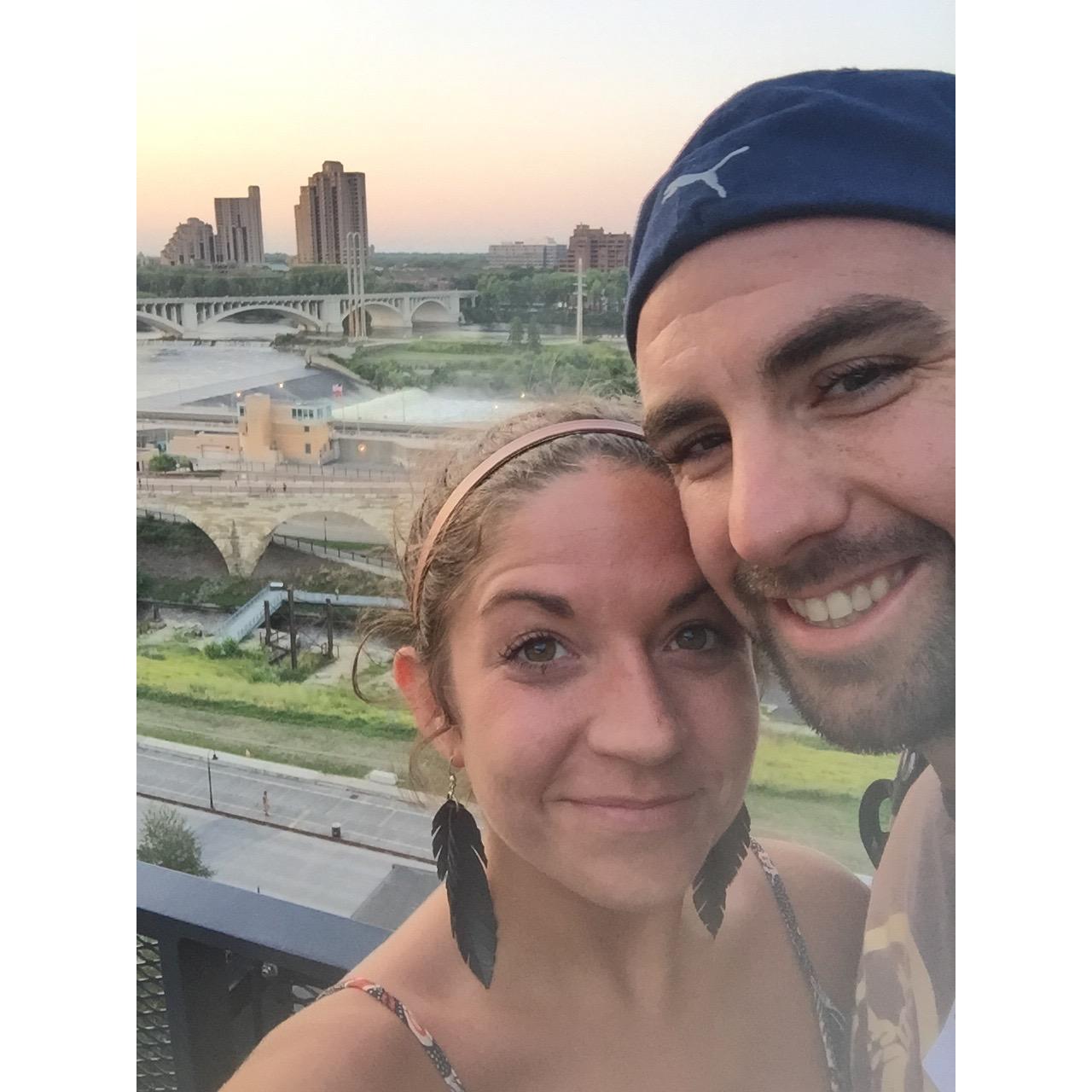 On top of the historic Mill City Building