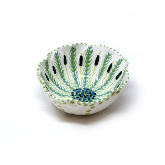 Twilly Bowl - Bright Green Pattern