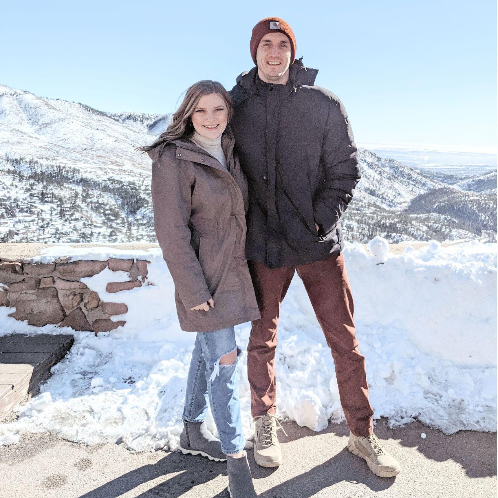 A pic from our drive up Pike's Peak in Colorado. The weather was too bad that we weren't able to drive all the way to the top.