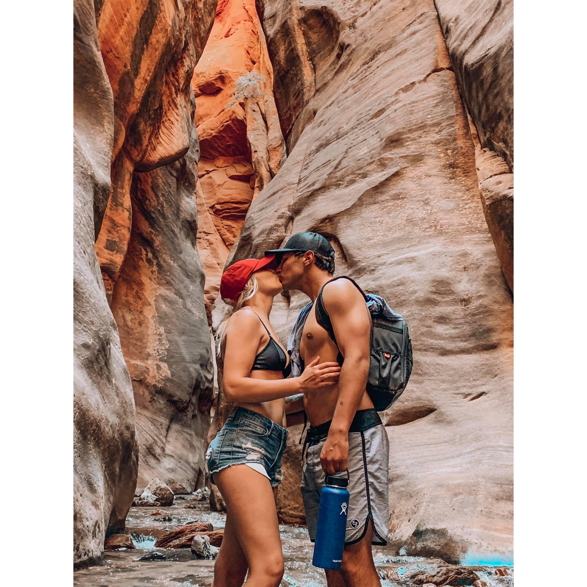 The most amazing hike, which is actually only about 15 minutes away from where we are saying "I Do"!