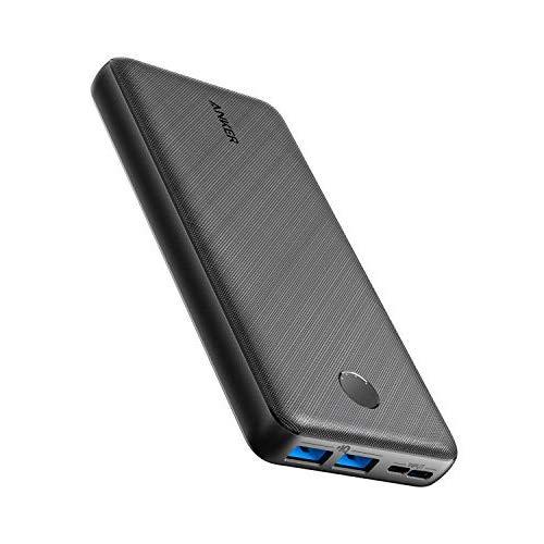 Anker PowerCore Essential 20000 Portable Charger, 20000mAh Power Bank with PowerIQ Technology and USB-C Input, High-Capacity External Battery Compatible with iPhone, Samsung, iPad, and More.