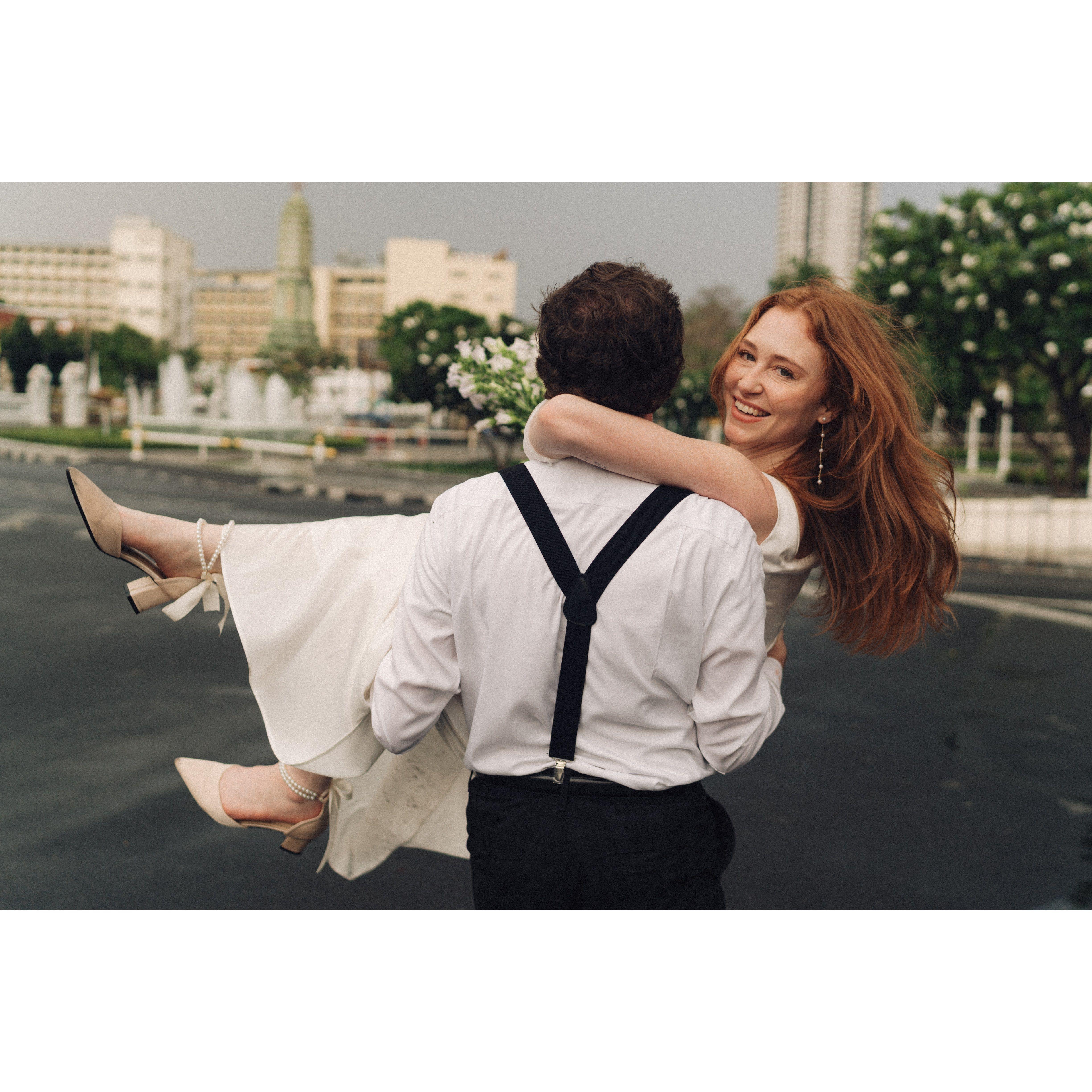 our engagement photos in Bangkok :)