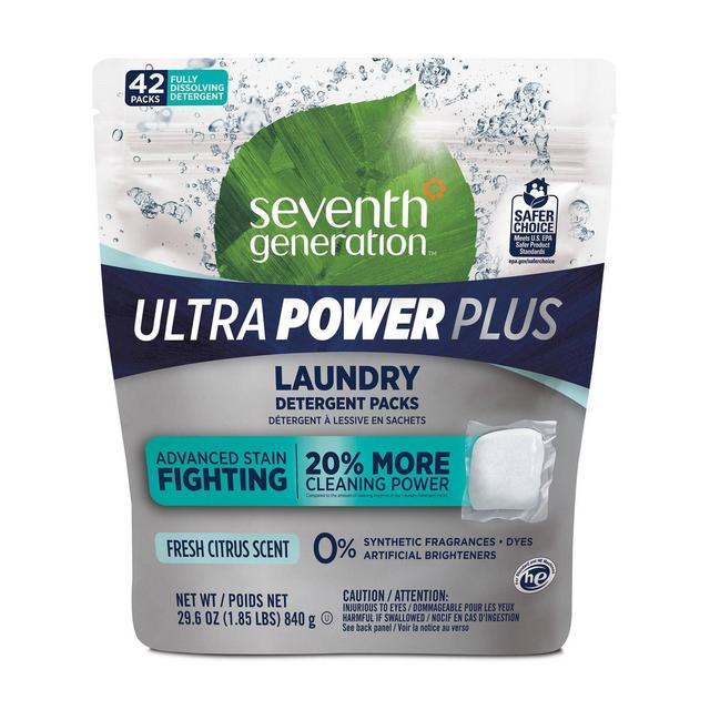 Seventh Generation Fresh Citrus Laundry Packs - 42ct
