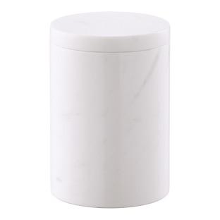 Large Round Marble Canister