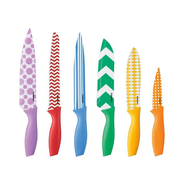 Cuisinart Advantage 12pc Non-Stick Coated Color Knife Set with Blade Guards - C55-12PR1