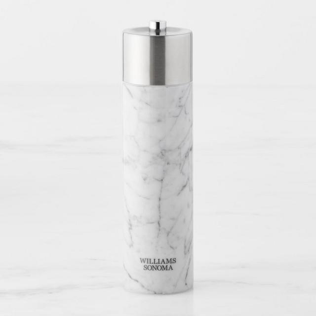 Williams Sonoma Signature Salt Mill, White Marble