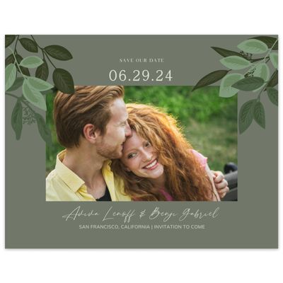 Green Country Wedding Digital Save the Date - Summerlin Photo