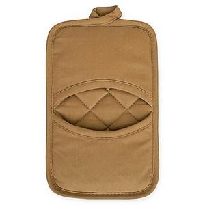 KitchenSmart Colors - KitchenSmart® Colors Solid Pocket Pot Mitt in Mocha