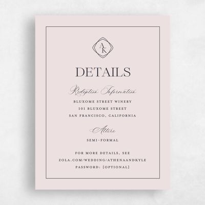 Light Mauve, Purple Wedding Enclosure - Ragusa