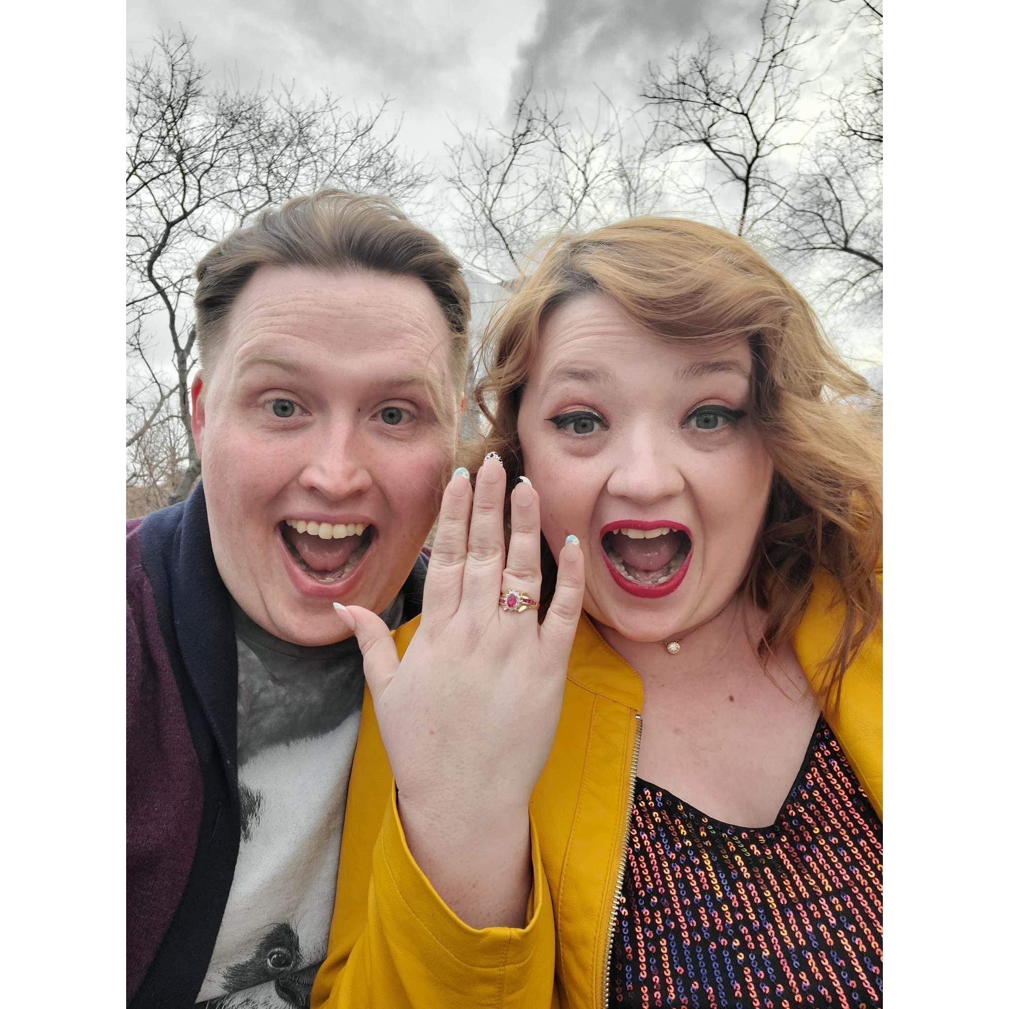 She said YES!