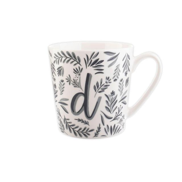 Formations Vine Monogrammed Letter "D" Mug