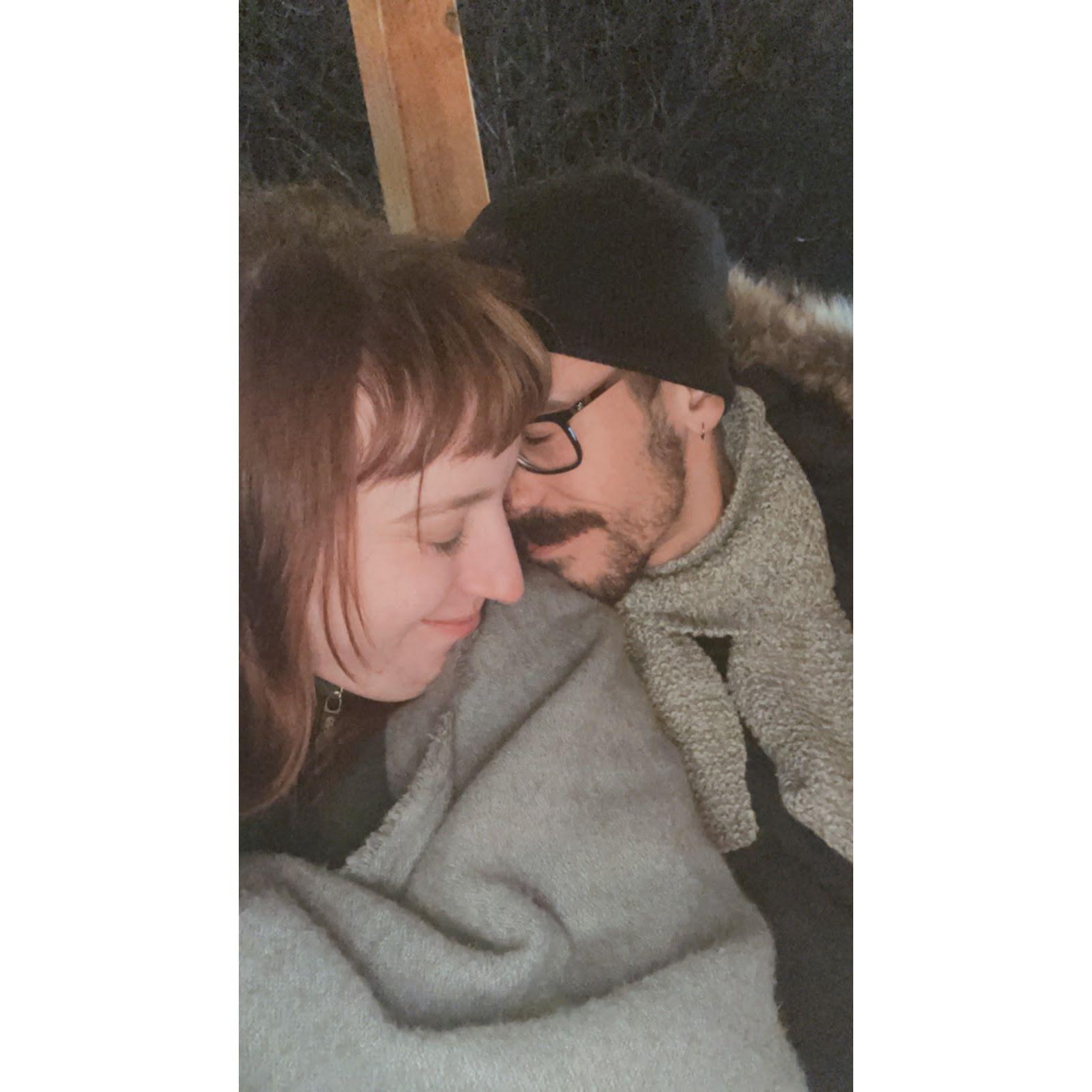 We first said I love you right before taking this photo.