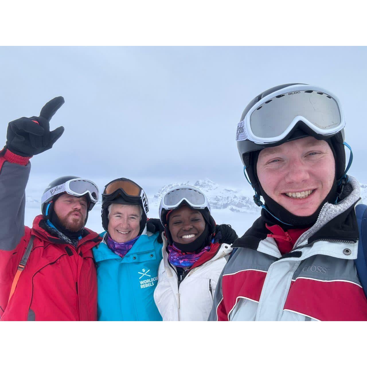 Skiing with Will and Mum in Morzine, 2023