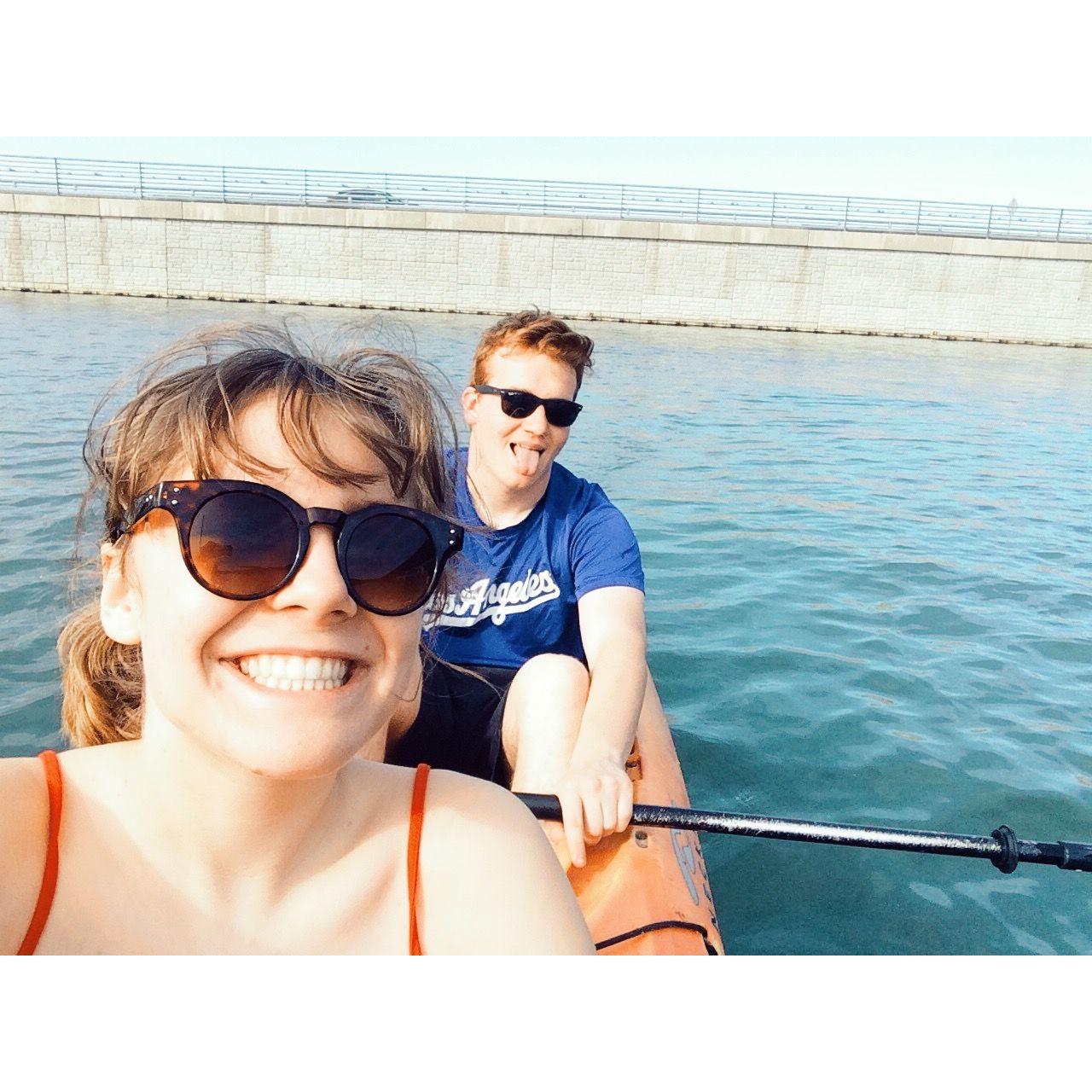 Kayaking on Geist