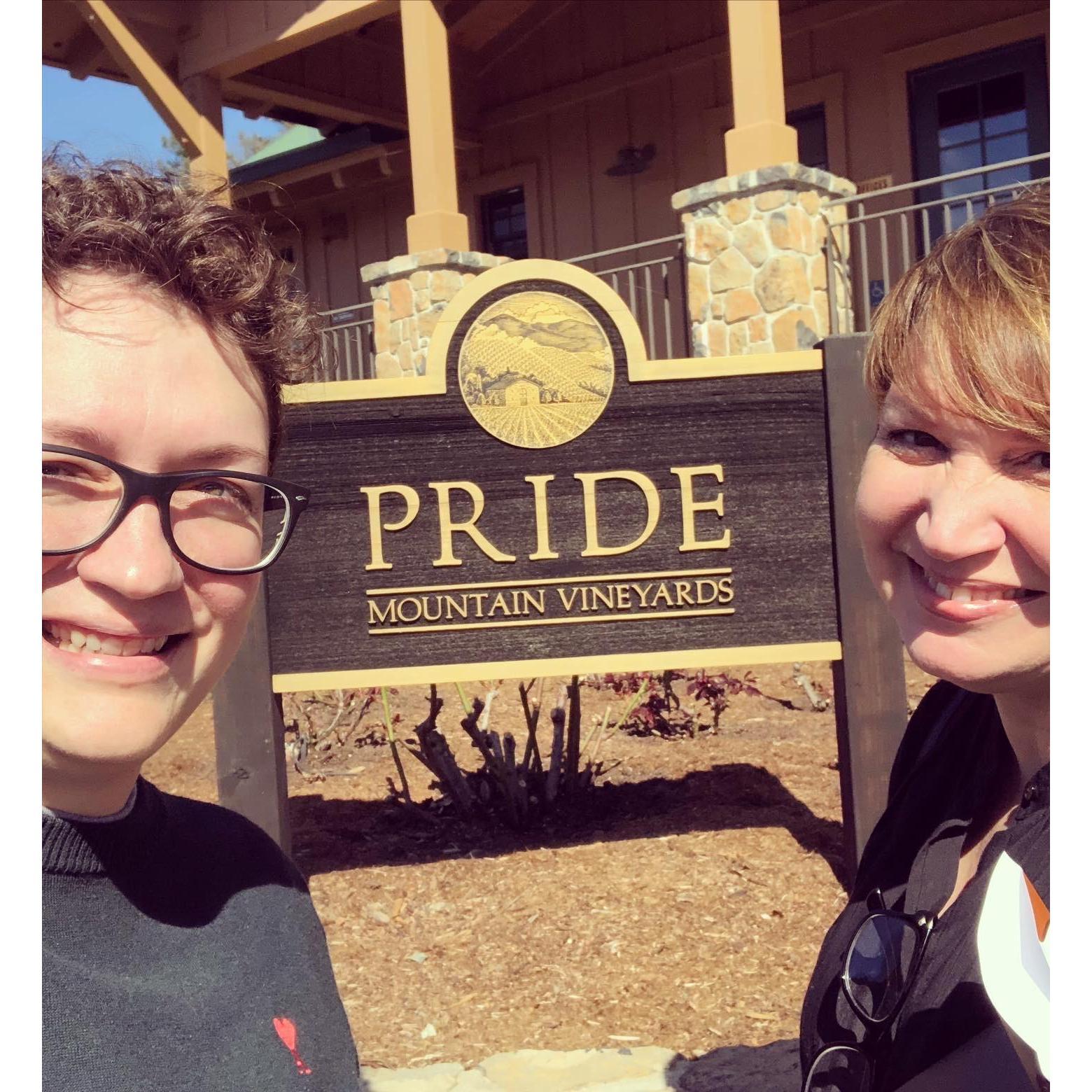 One of our favorite stops, Pride Winery. Such a beautiful day!