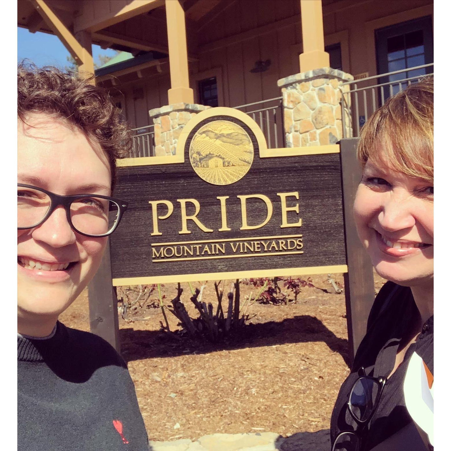 One of our favorite stops, Pride Winery. Such a beautiful day!