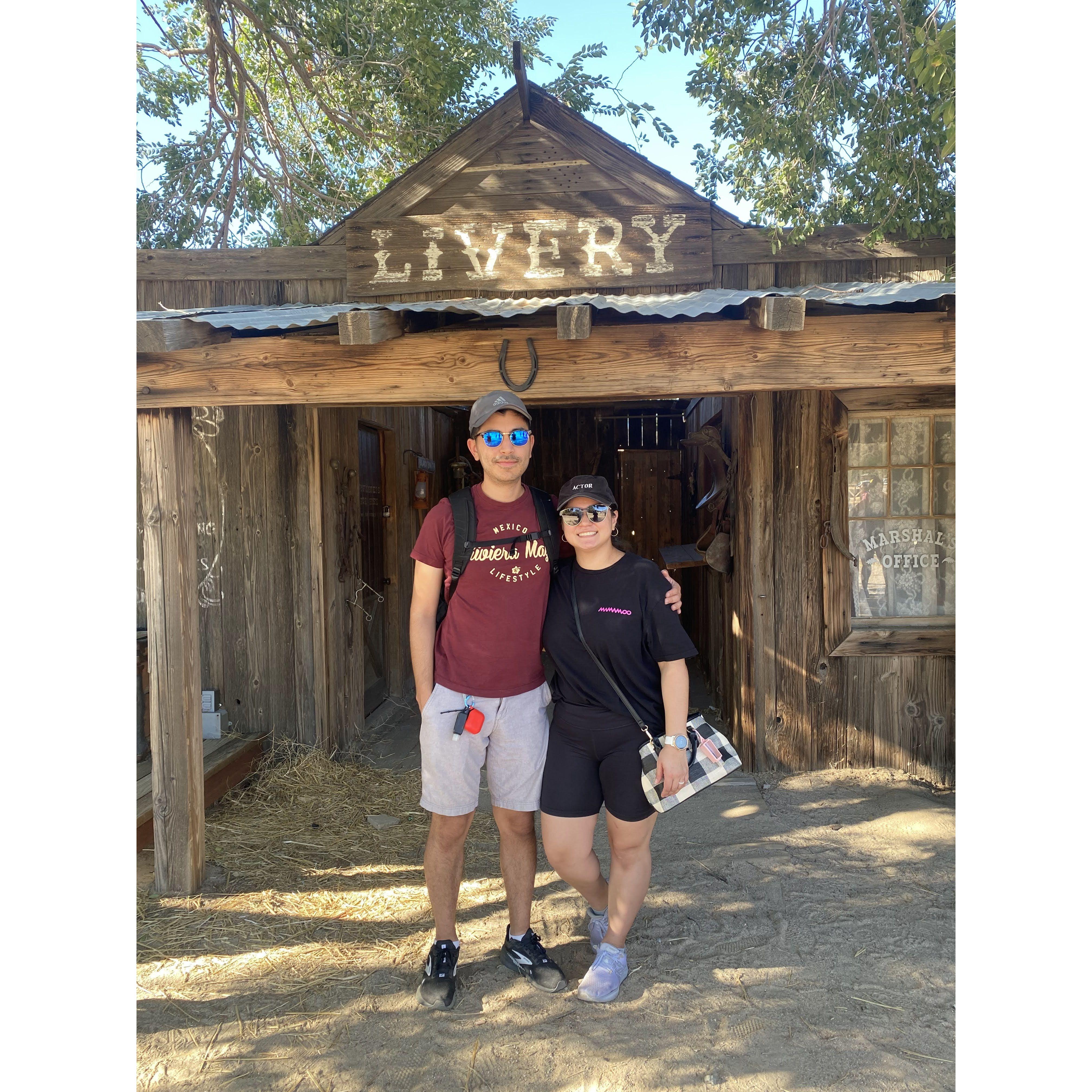 Visiting Pioneertown during Jenny's birthday trip in Joshua Tree 2023