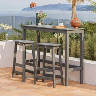 Modern Studio 3-Piece Stool Bar Balcony Set