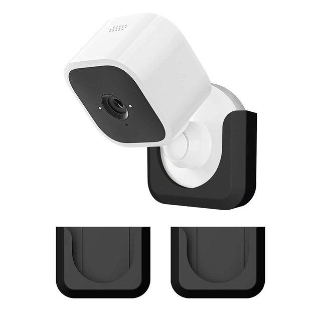 Blink Mini Camera Adhesive Wall Mount Bracket, Strong Adhesive Durable Camera Mount Stand for Blink Mini Indoor Camera, No Drill, No Screws (for Blink Mini-Black)