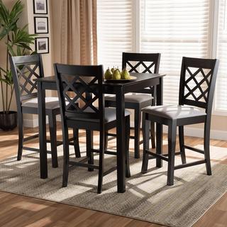 Alora Finished 5-Piece Wood Pub Set