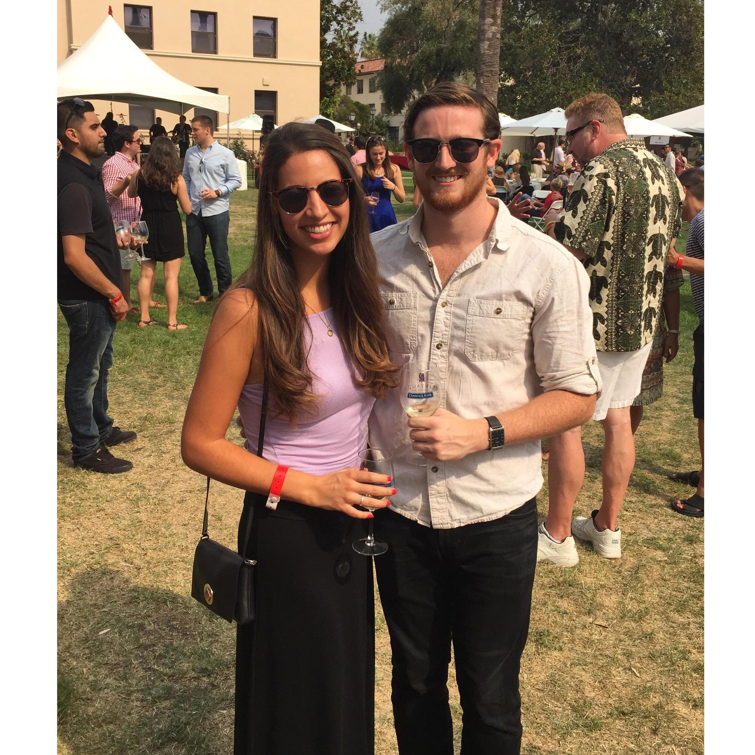 Santa Clara University Vintage (wine tasting event), Sept 2015. It was a great way to see all our friends one last time before leaving for Madrid!