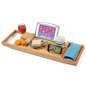 Expandable Bamboo Bathtub Caddy